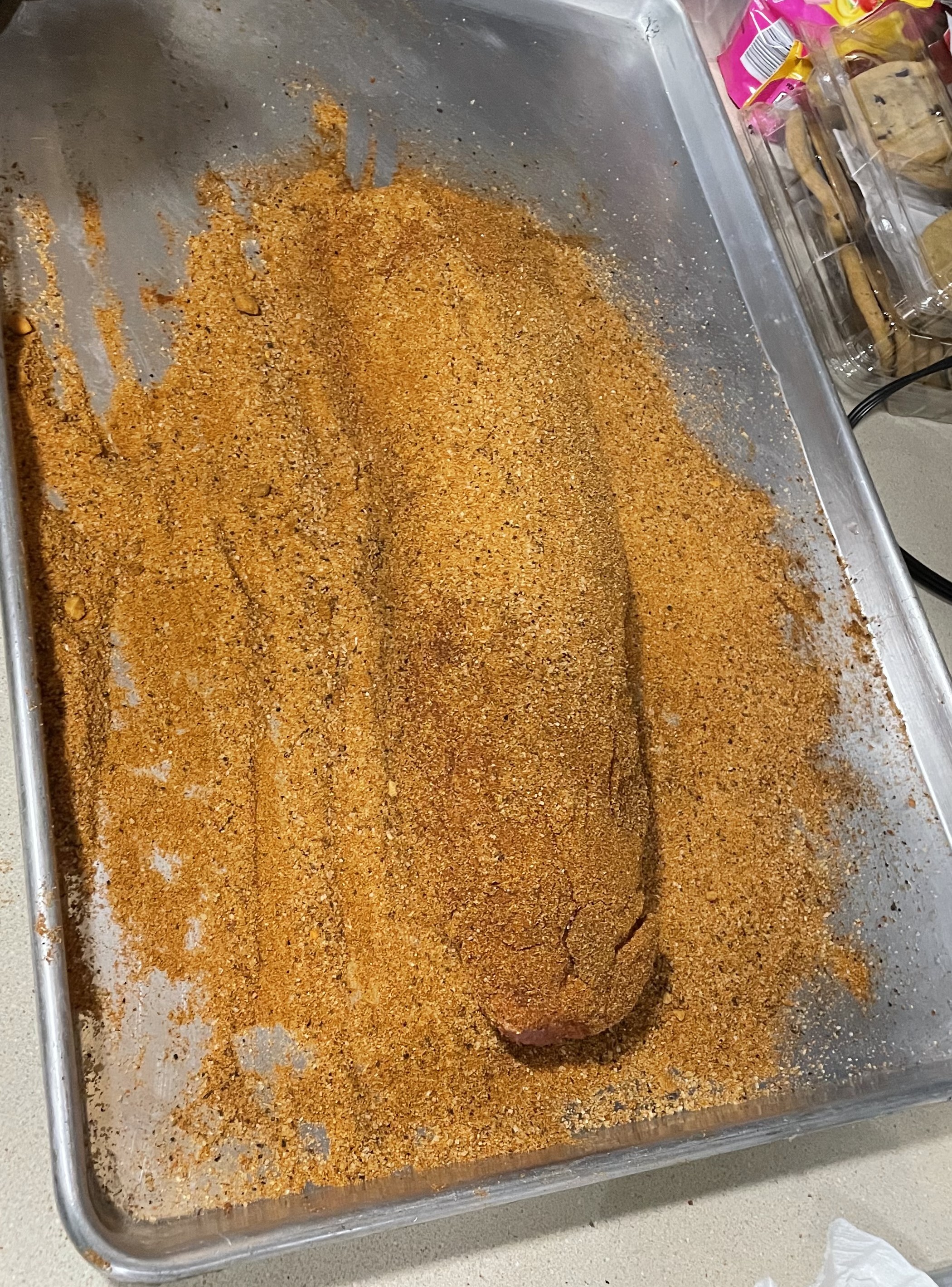 All seasoned up ready for the fridge